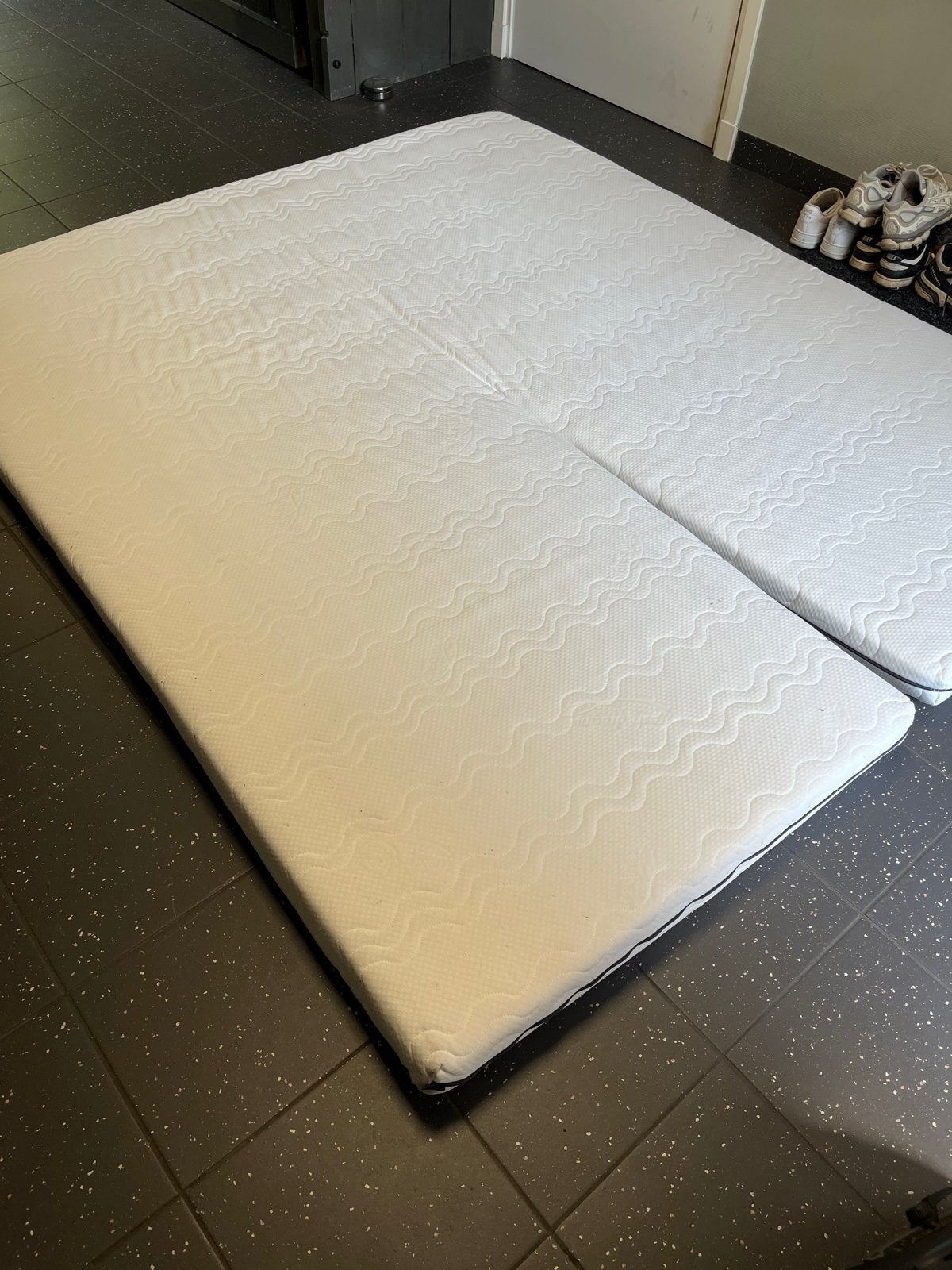 Split Topper matras afm. 180 x 210, Ophalen, Gebruikt, 210 cm, Tweepersoons