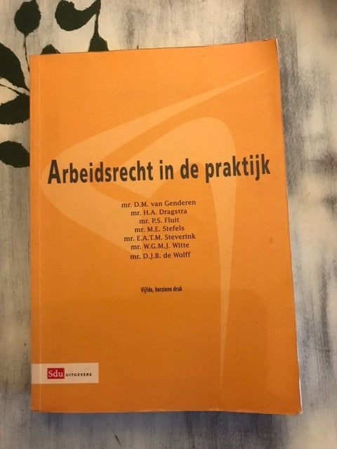 Arbeidsrecht in de praktijk, Ophalen of Verzenden, Beta, Zo goed als nieuw, HBO