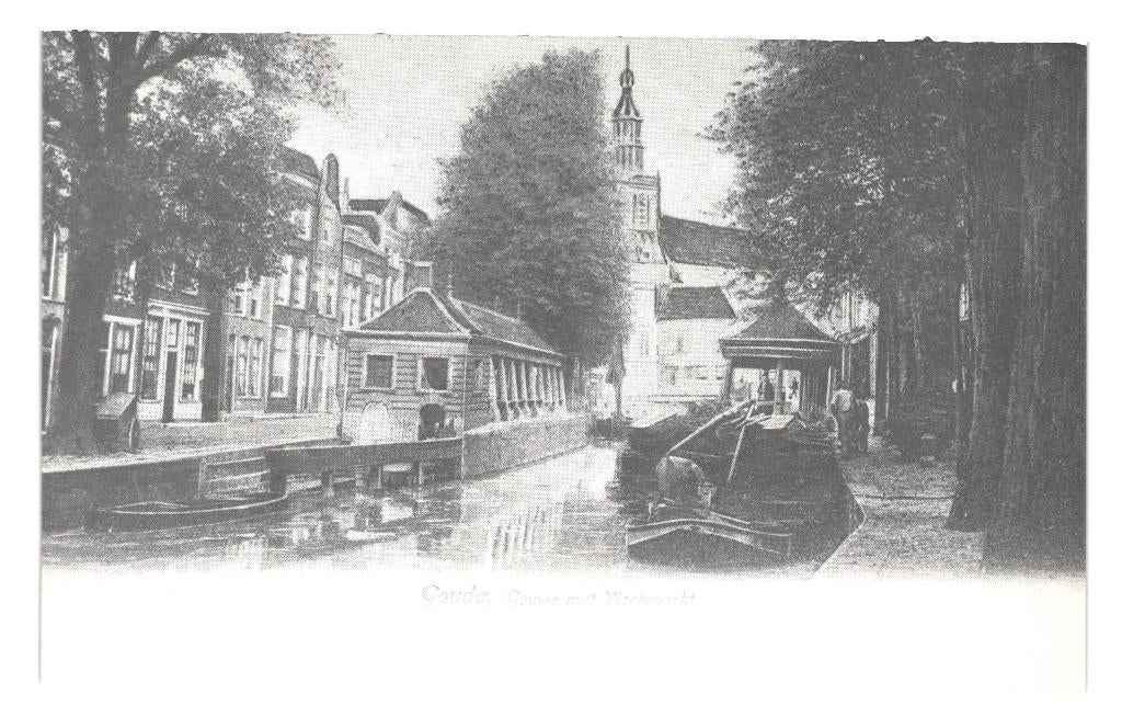 983609 Gouda Vischmarkt _Nette kaart Onbeschreven, Ophalen of Verzenden, 1980 tot heden, Ongelopen, Zuid-Holland