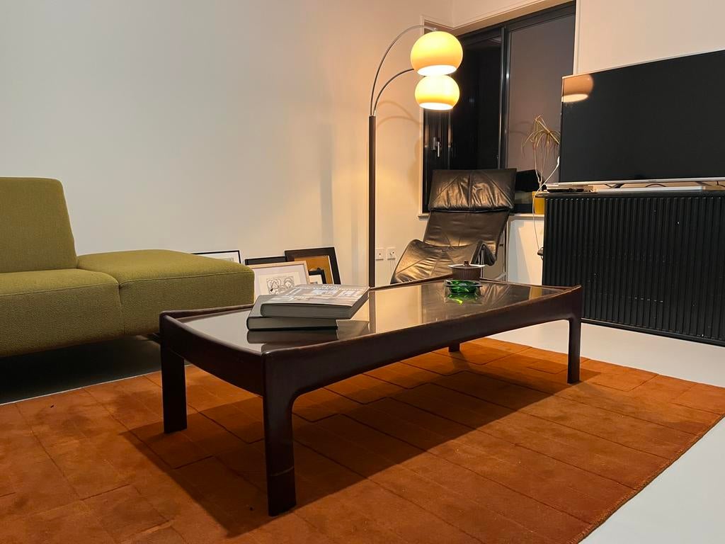 Vintage design salontafel mid century, Ophalen, Gebruikt, 100 tot 150 cm, 50 tot 100 cm