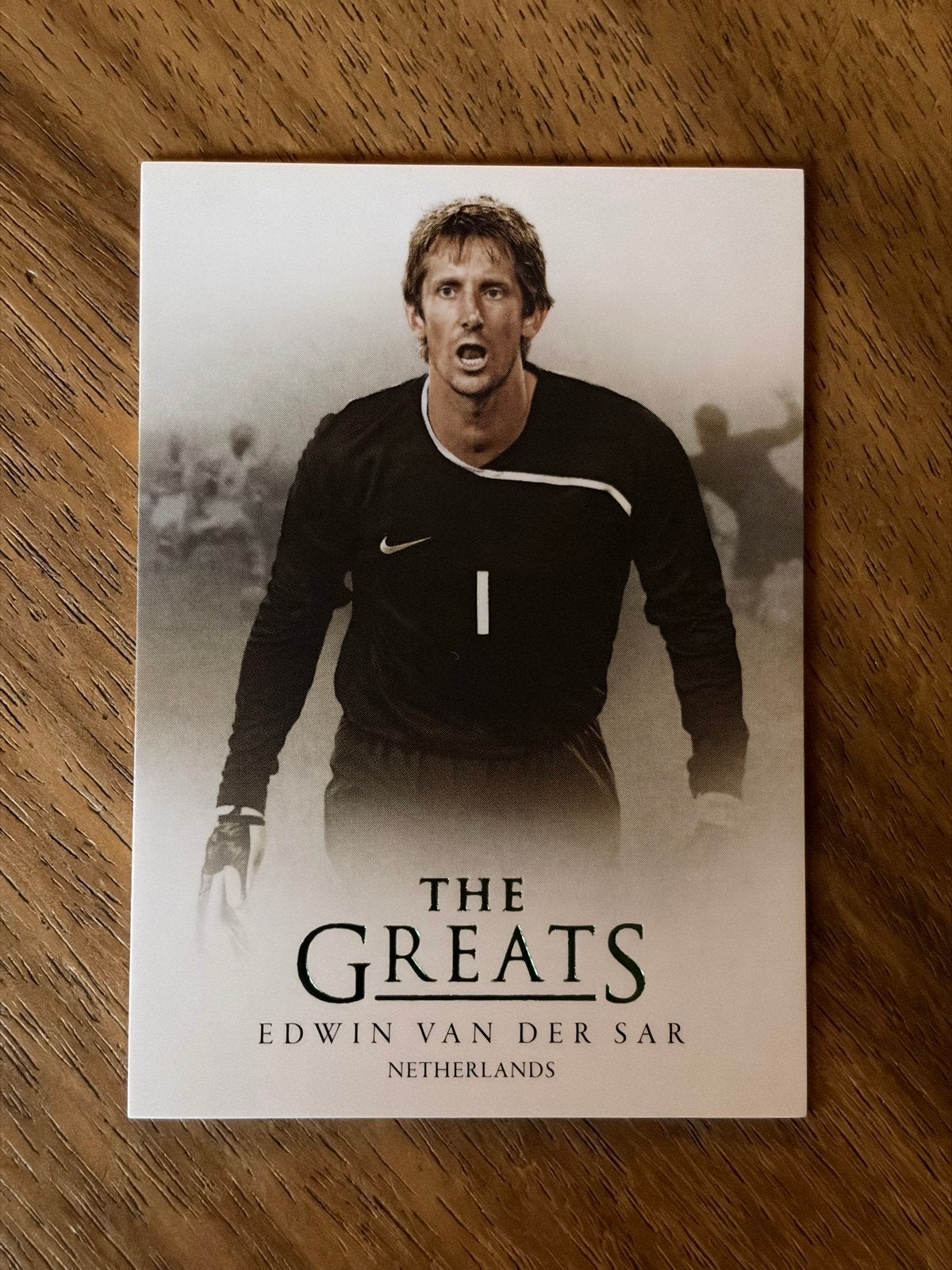 Edwin van der Sar The Greats Futera Unique 05/50, Verzenden, Zo goed als nieuw, Buitenlandse clubs, Spelerskaart