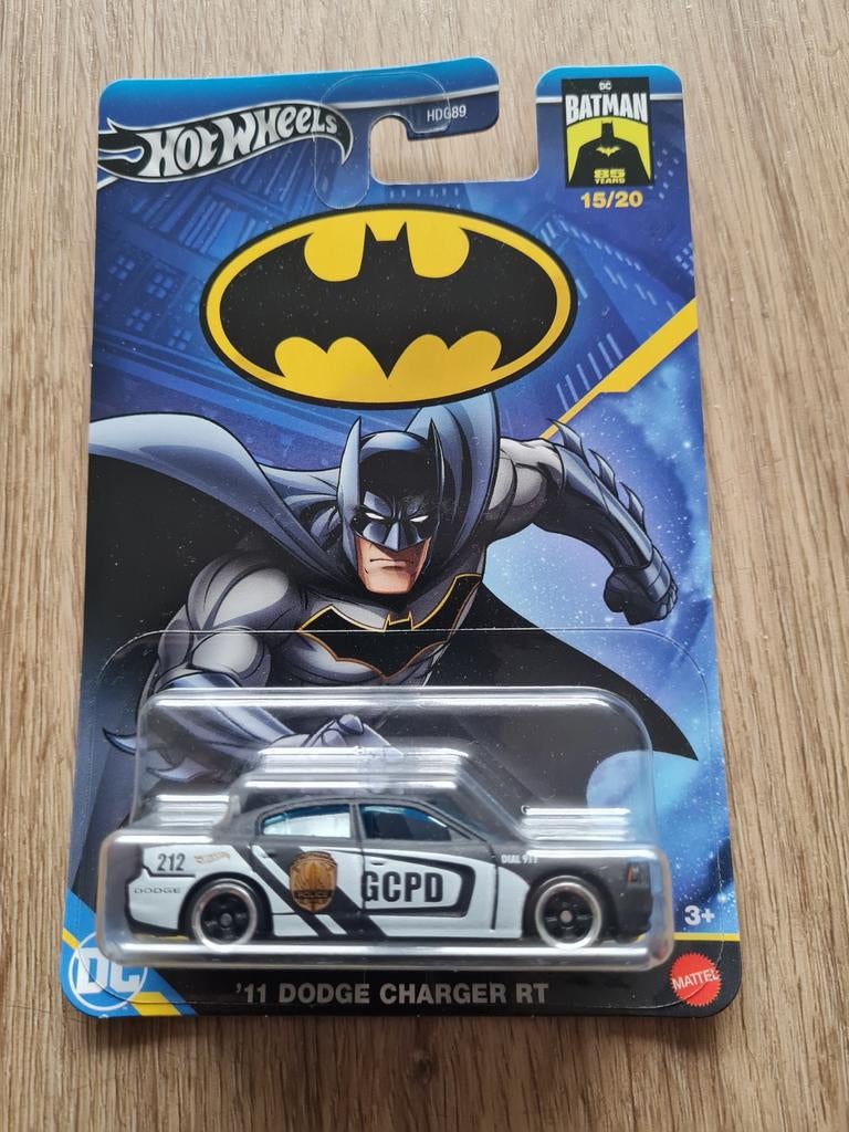 '11 Dodge Charger RT Long Card Batman 1:64 (Hotwheels), Ophalen of Verzenden, Nieuw, Auto