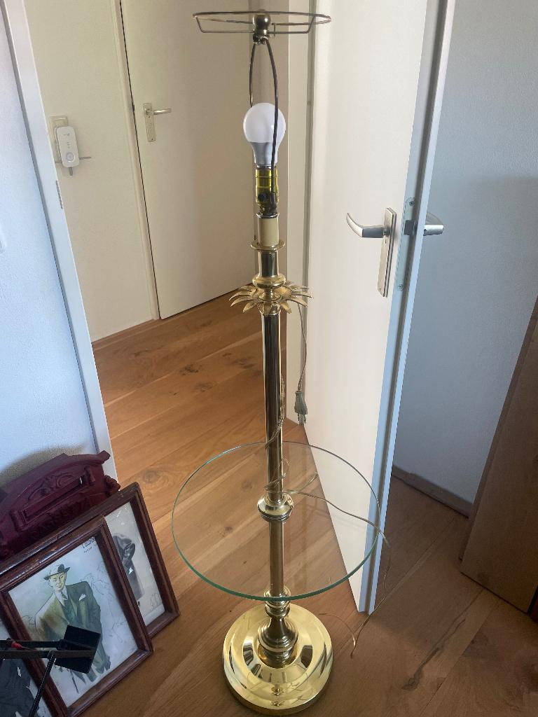 vloerlamp, Huis en Inrichting, Lampen | Vloerlampen, Ophalen, Gebruikt, Glas, 150 tot 200 cm
