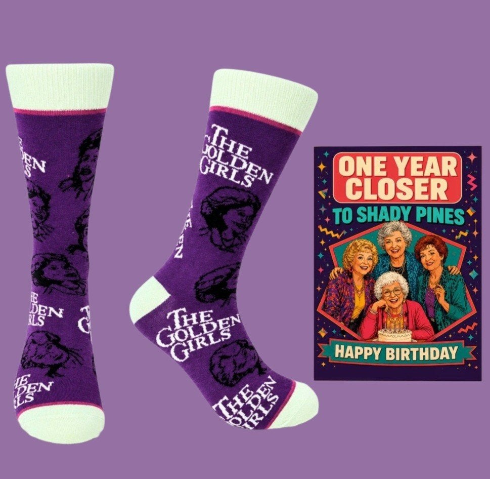 GOLDEN GIRLS SOKKEN + VERJAARDAGS KAART GOLDEN GIRLS, Kleding | Heren, Ophalen of Verzenden, Nieuw