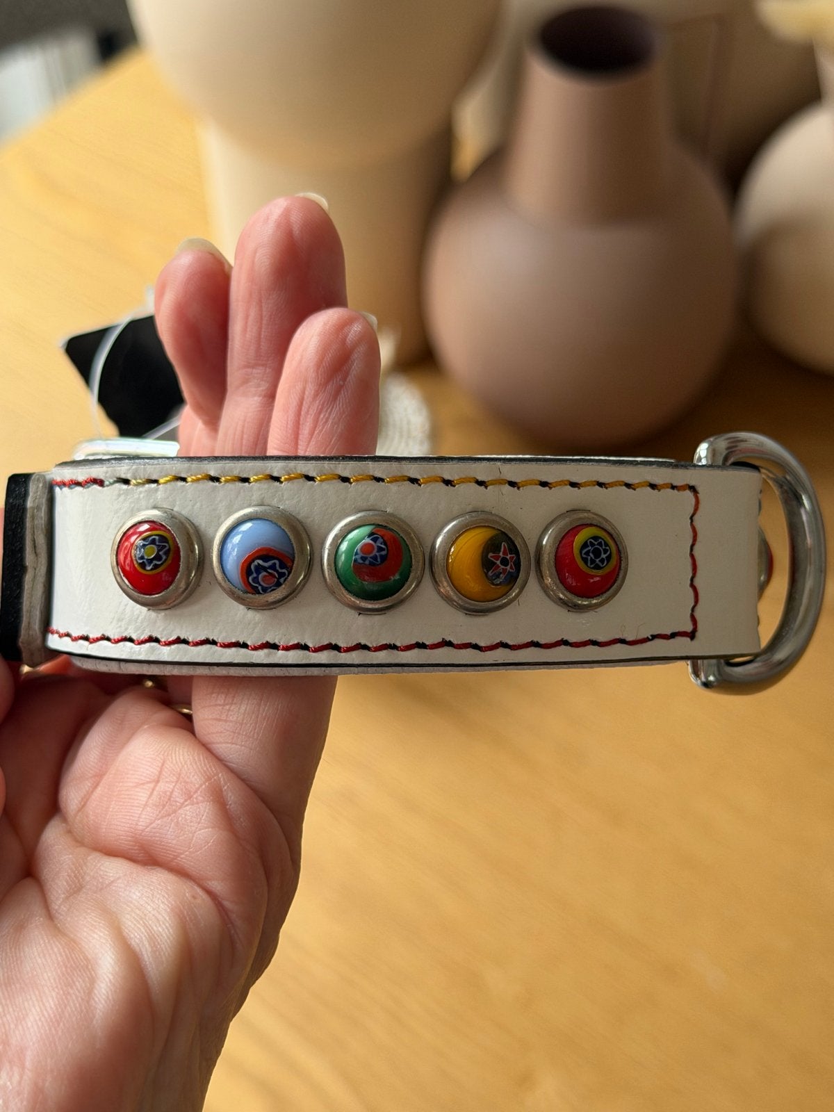 Hondenriem leer doxtasy silly stones, Dieren en Toebehoren, Overige merken, Ophalen of Verzenden, Nieuw, Halsband