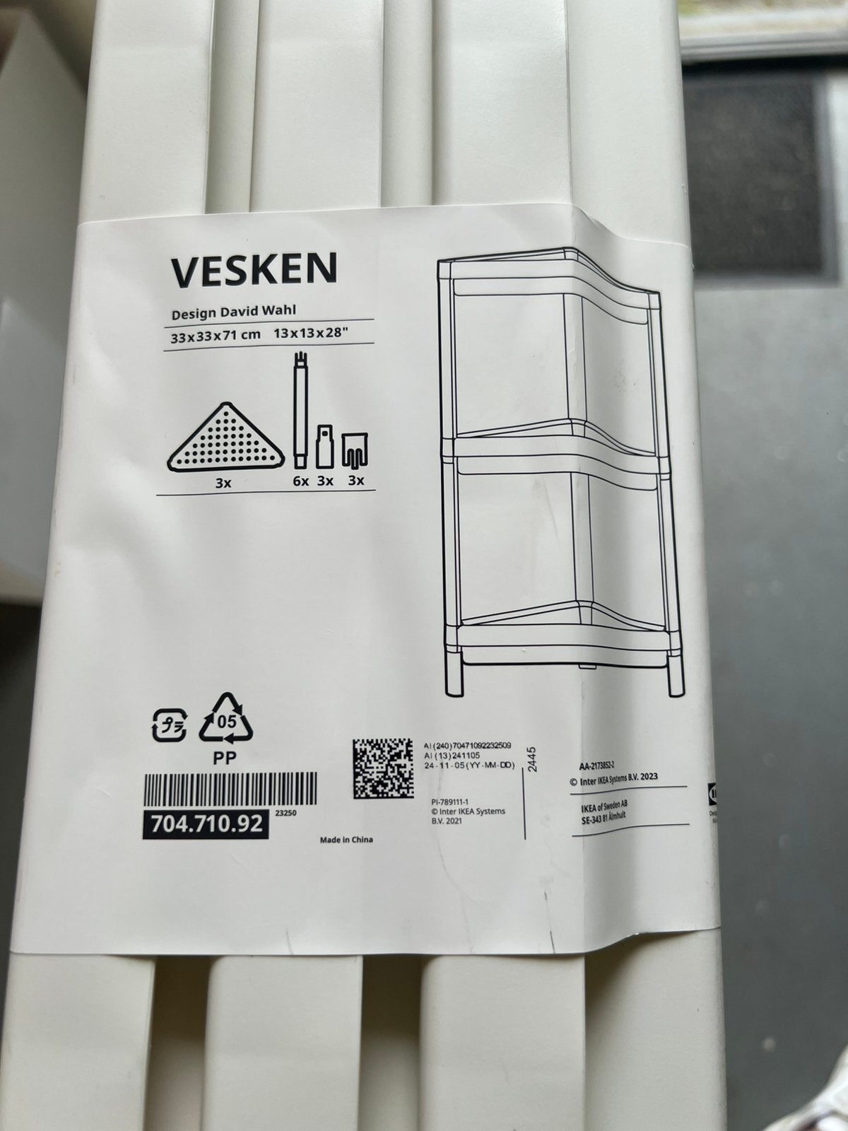 Drie rekken - Ikea Vesken, Ophalen, Zo goed als nieuw, Minder dan 2 meter