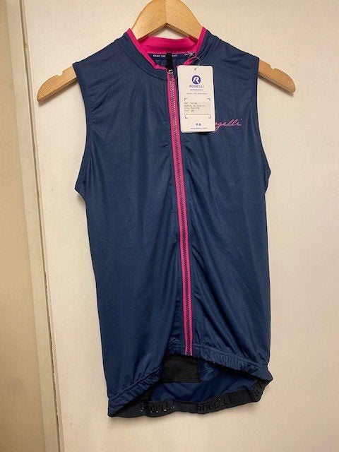 Dames fietsshirt rogelli essential blauw roze nieuw!M, Nieuw, Ophalen of Verzenden, X, X