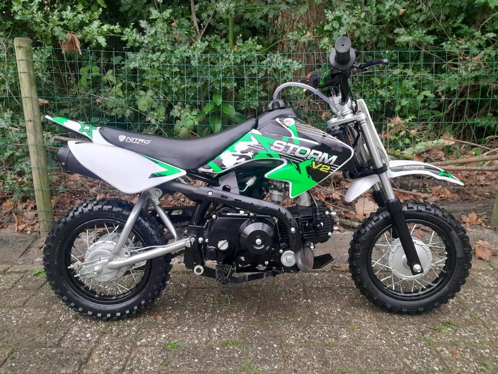 Zeer nette Mini Pitbike !!!, Fietsen en Brommers, Minibikes, Midibikes en Pitbikes, Ophalen, 90 cc, Nitro, Trommelrem