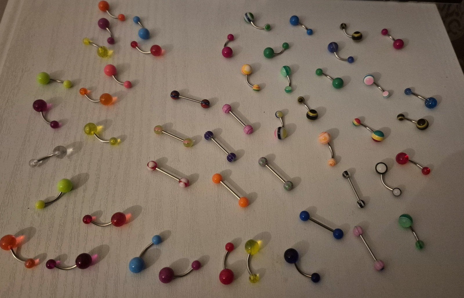 partij 50 stuks nieuwe piercings, Ophalen of Verzenden, Nieuw, Staal