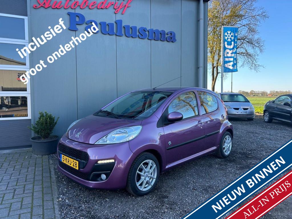 Peugeot 107 1.0 Envy Airco|Bluetooth|Lm-velgen (bj 2013), Auto's, Peugeot, Voorwielaandrijving, Euro 5, Stof, Gebruikt
