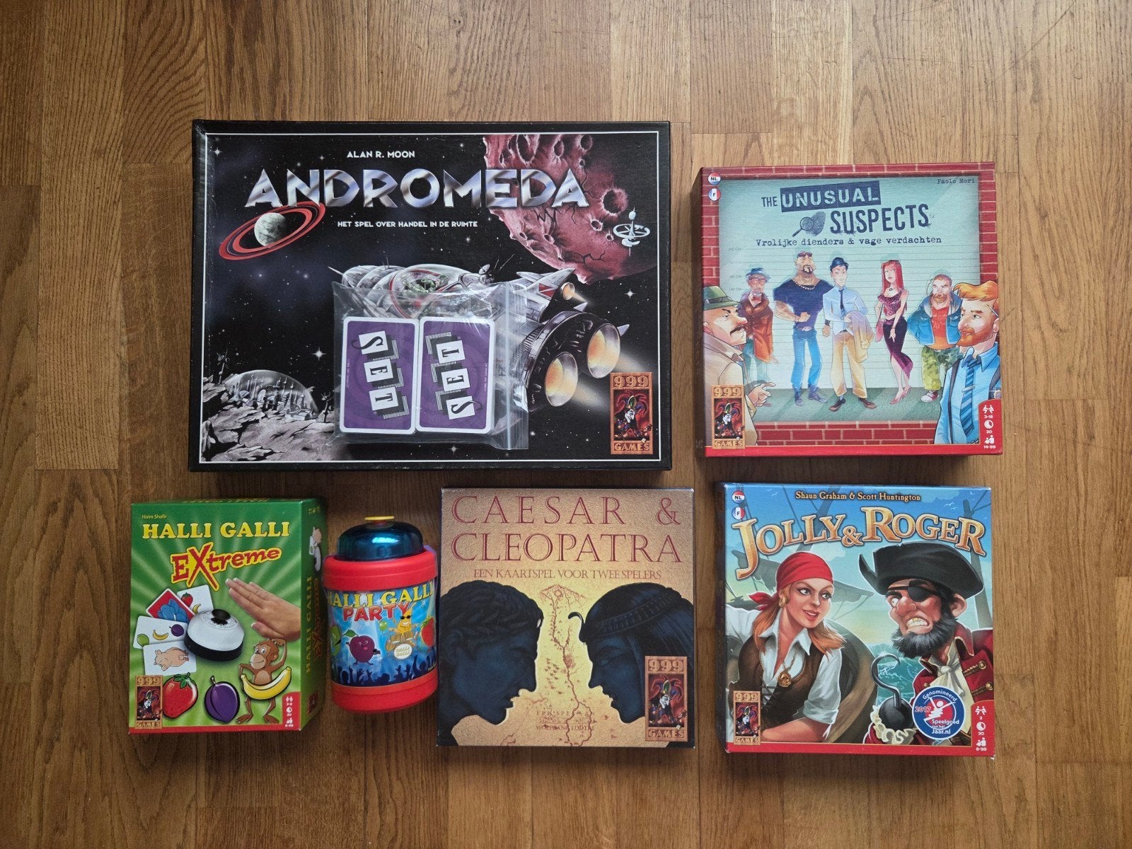 Pakket van 7 leuke spellen van 999 games - samen €15,-, 999Games, Ophalen of Verzenden, Zo goed als nieuw, Een of twee spelers