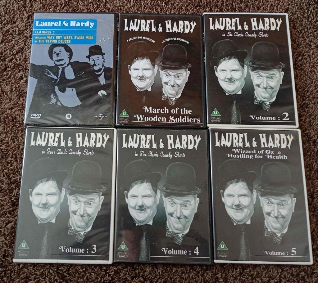 Laurel en & Hardy DVD 's, Alle leeftijden, Ophalen of Verzenden, Zo goed als nieuw, Komedie