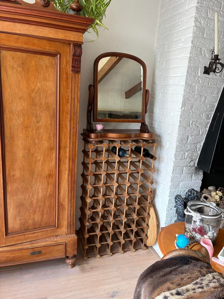 Antieke kapspiegel, Ophalen of Verzenden, Overige vormen, Minder dan 50 cm, Minder dan 100 cm