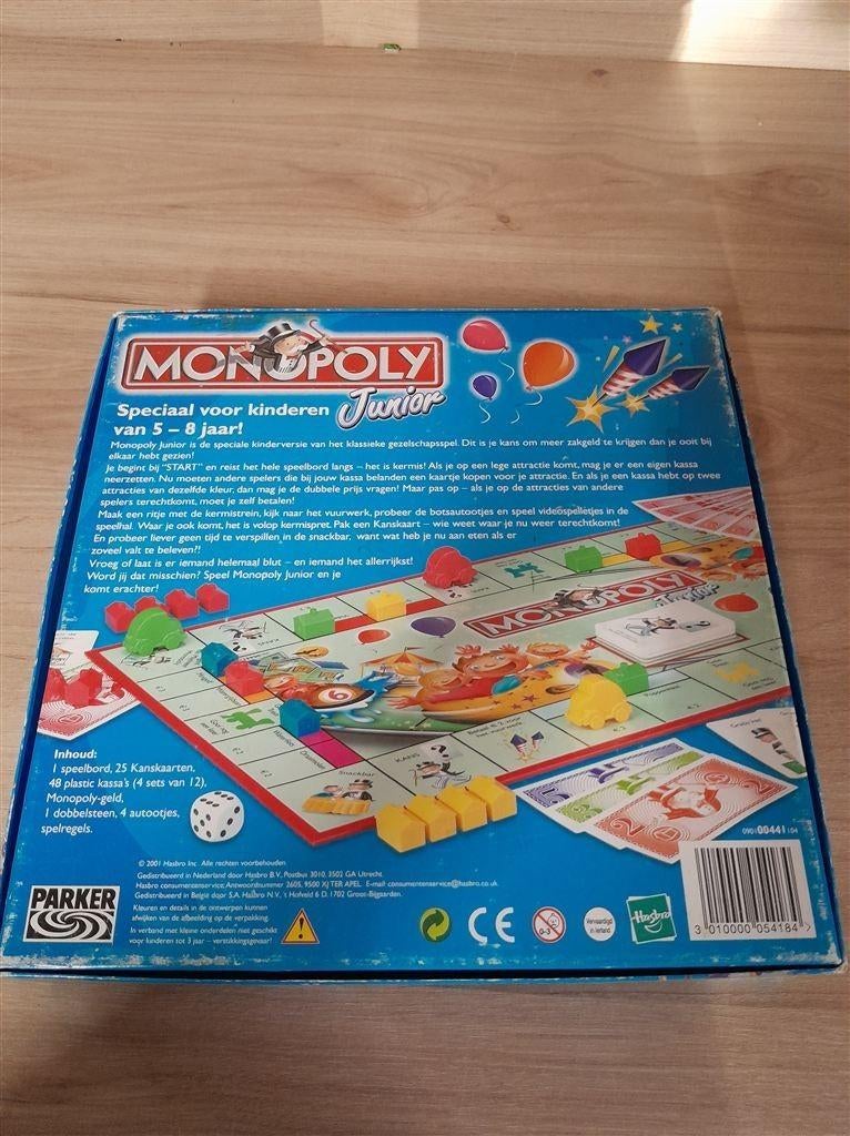 monopoly junior kermis - s4994, Hobby en Vrije tijd, Gezelschapsspellen | Bordspellen, Ophalen of Verzenden, Zo goed als nieuw