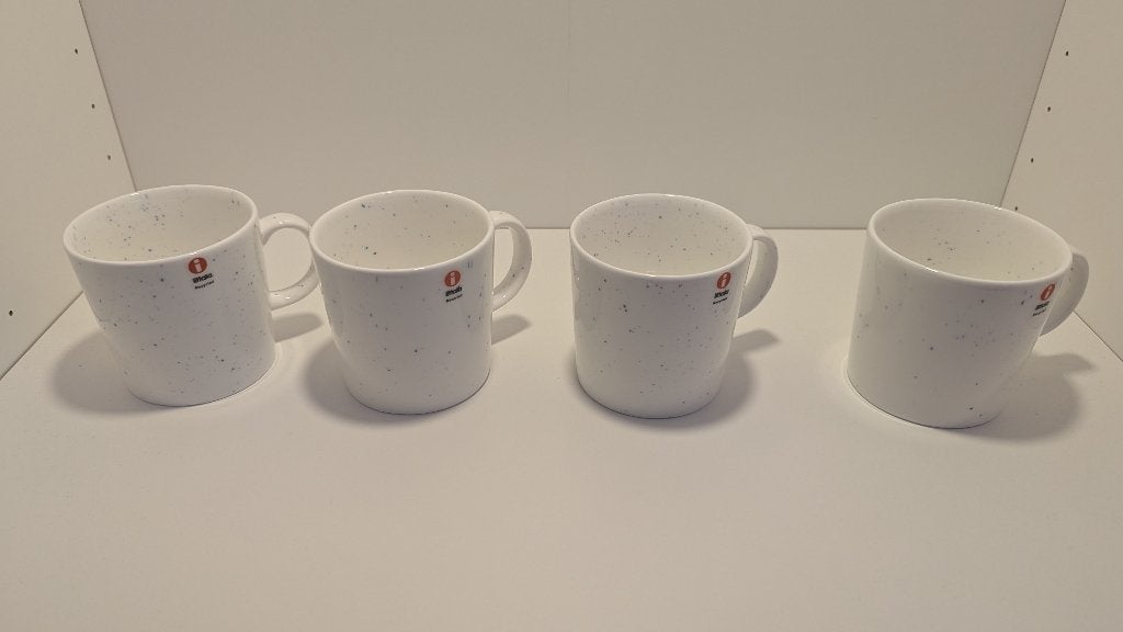 Iittala Teema mok 0,3L recycled wit 4 stuks nieuw, Nieuw, Overige stijlen, Porselein, Mok