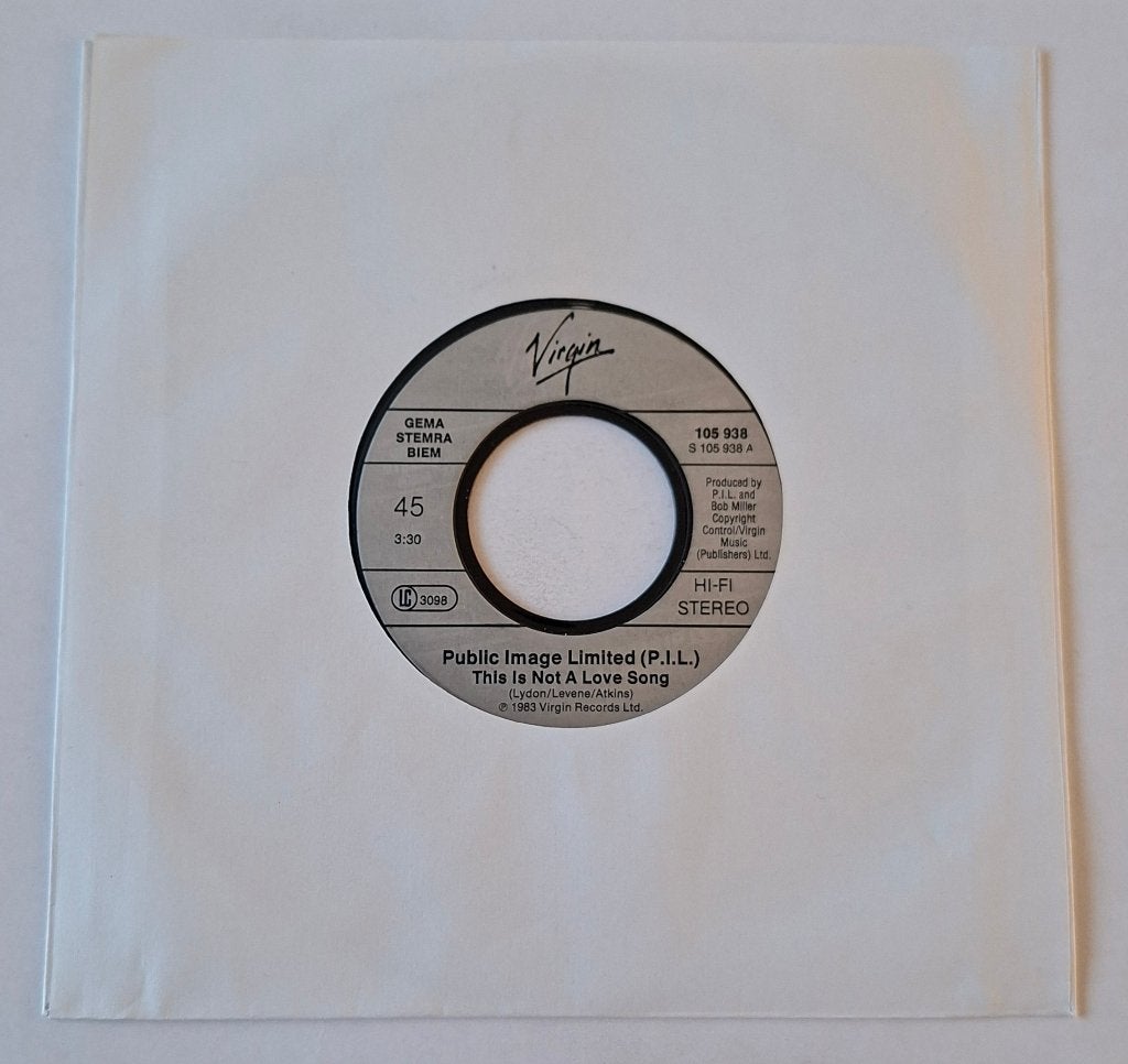 Public Image Limited - This is not a love song, Ophalen of Verzenden, Gebruikt, Pop