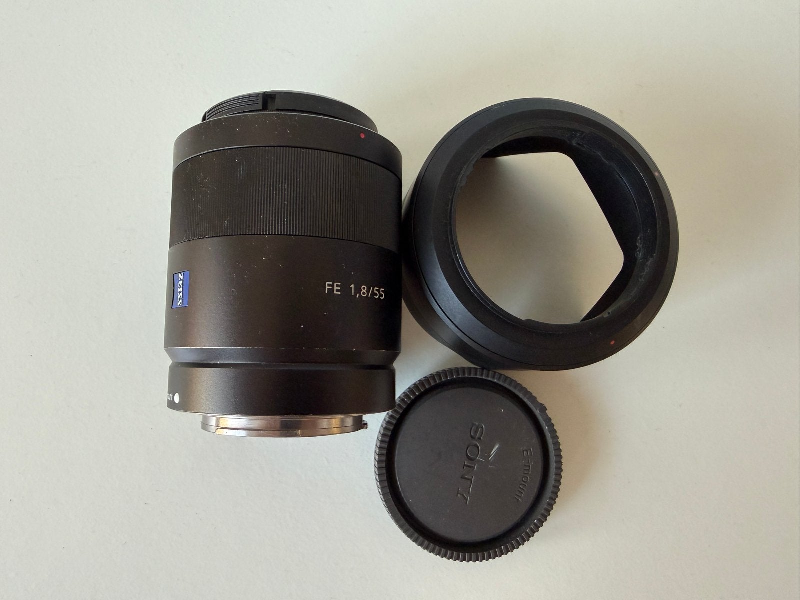 Sony Zeiss 55 f1.8 ZA, Ophalen of Verzenden, Zo goed als nieuw, Sony