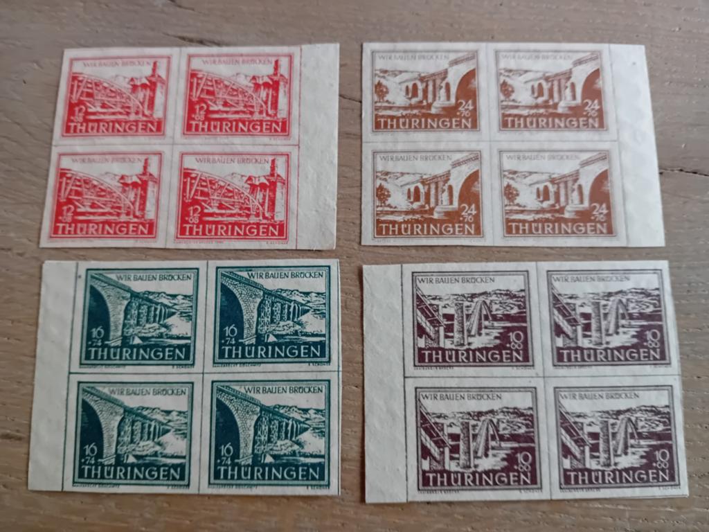 Thuringen wir bauen brucken, Postzegels en Munten, Ophalen of Verzenden, Overige landen