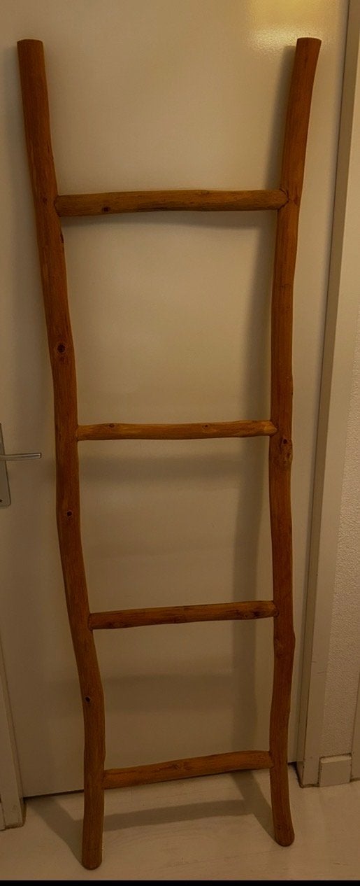 Decoratie ladder 1.82m x 49cm - Zo goed als nieuw, Huis en Inrichting, Ophalen, Zo goed als nieuw, Bruin, Hout