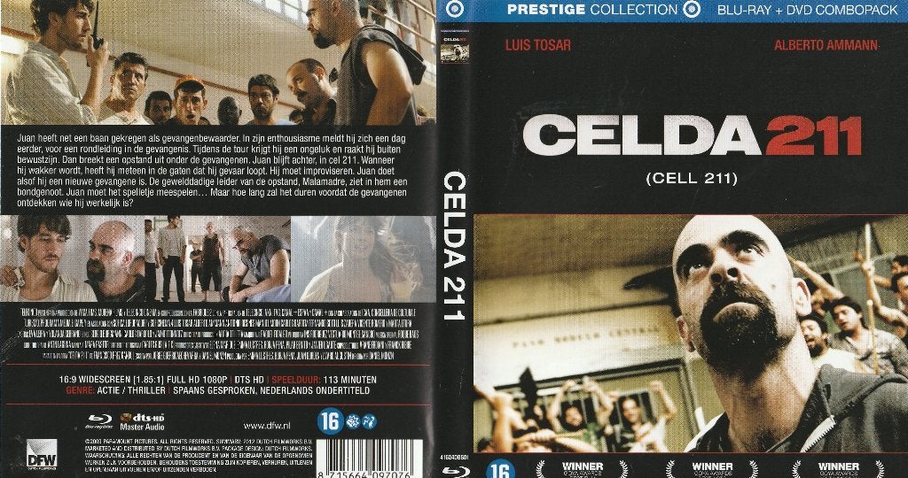Celda 211 blu ray + dvd ( ned. Ondert.), Cd's en Dvd's, Engels, Vanaf 16 jaar, Nederlands, Film