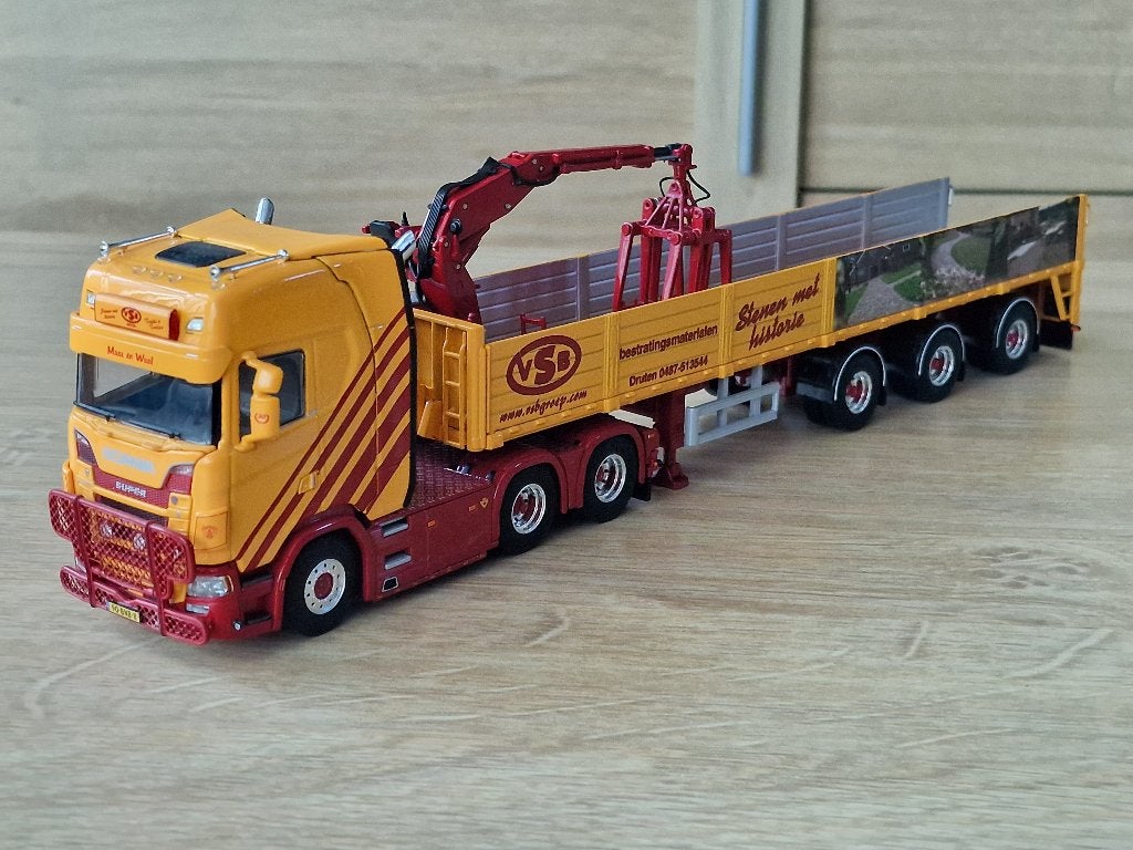 WSI VSB Scania Next Gen S + stenentrailer, Verzenden, Nieuw, Bus of Vrachtwagen, Wsi