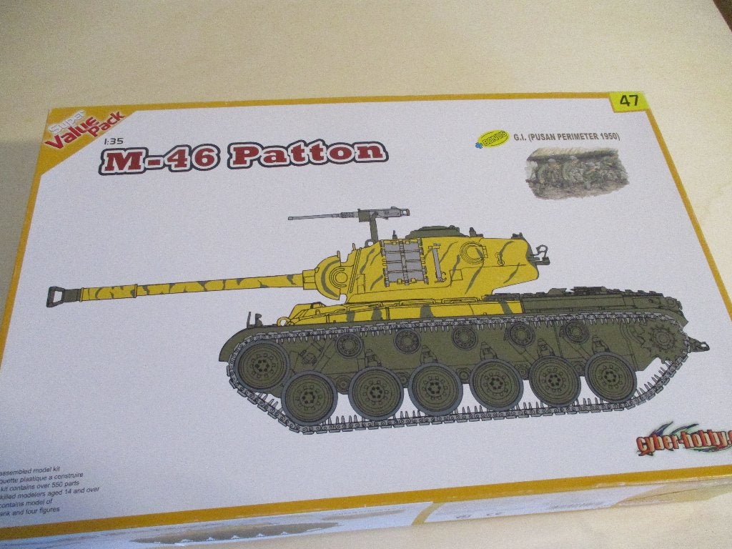 M-46 patton, Hobby en Vrije tijd, Modelbouw | Auto's en Voertuigen, Overige merken, Tank, 1:32 tot 1:50, Ophalen of Verzenden
