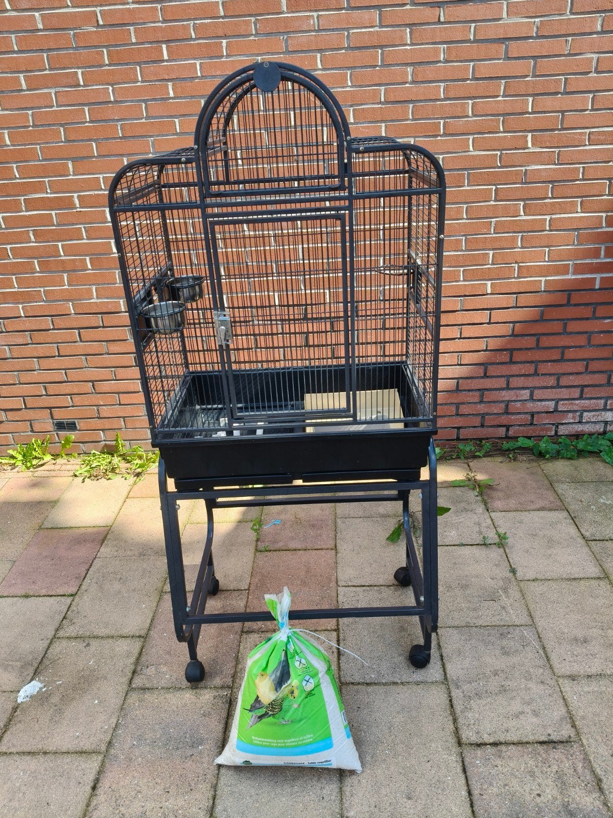 vogelkooi voor papegaaien / grote parkieten, Ophalen, Gebruikt, Metaal, Vogelkooi