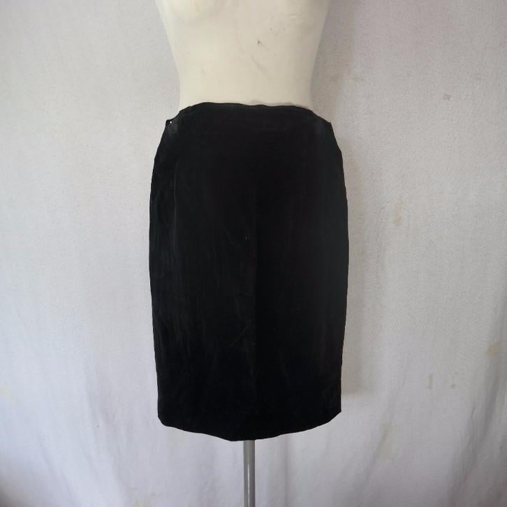 Leuke zwarte fluwelen rok. Mt 40 Merk Tandem, Kleding | Dames, Maat 38/40 (M), ., Zwart, Ophalen of Verzenden
