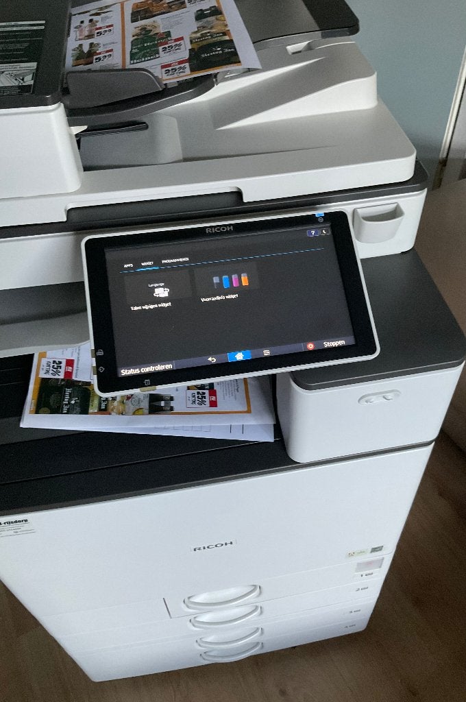 Ricoh MP C3004 Kleuren Kopieeren /Printing /Scanen, Ophalen, All-in-one, Draadloos, Zo goed als nieuw