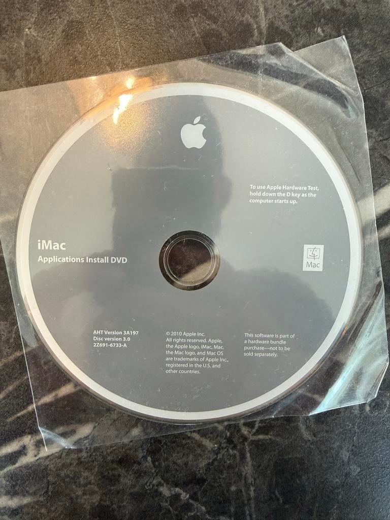 Apple iMac Applications Install DVD (2010), Computers en Software, Besturingssoftware, Ophalen of Verzenden, Zo goed als nieuw