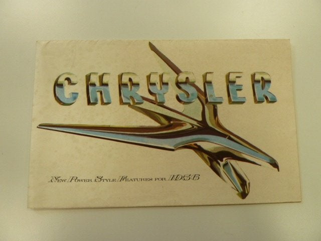 1956 Chrysler Full Line Brochure USA, Verzenden, Gelezen, Overige merken