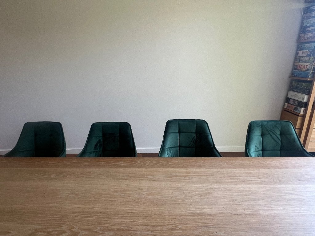 Eetkamerstoelen 4 stuks, Ophalen, Overige materialen, Gebruikt, Overige kleuren