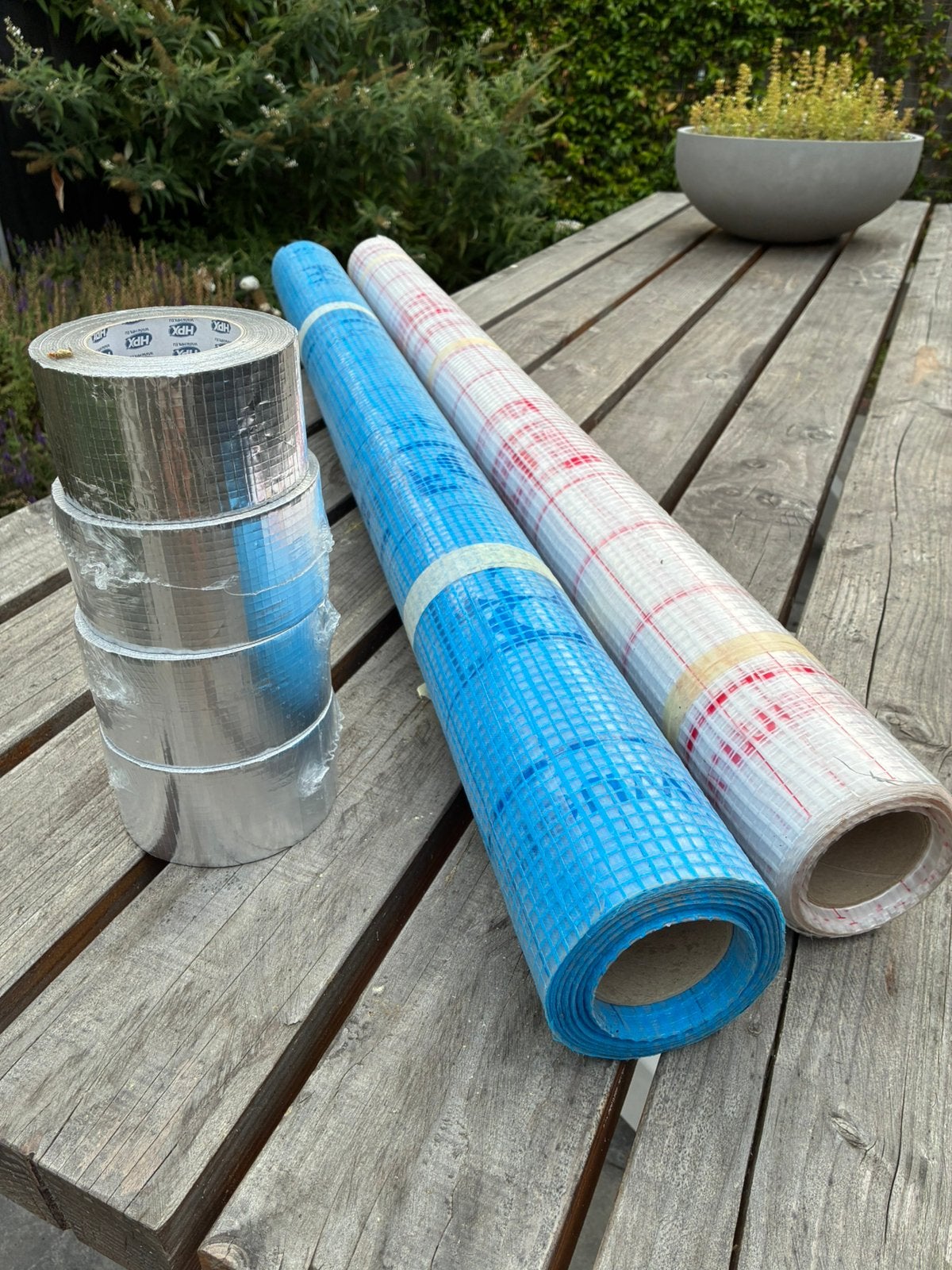 Miofol 125S en 125G + rollen gewapend aluminium folie, Doe-het-zelf en Verbouw, Zeil en Folie, Ophalen, Nieuw, 15 m² of meer, Folie