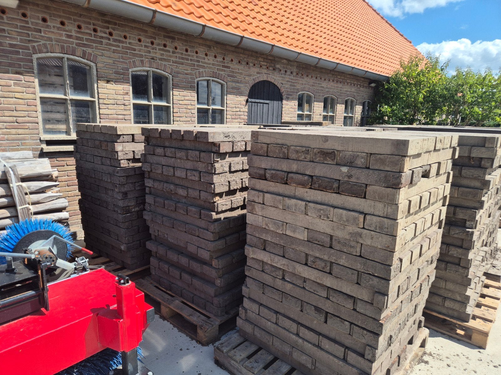 Hardhouten balkjes (Merbau), Tuin en Terras, Ophalen, Gebruikt, Hout