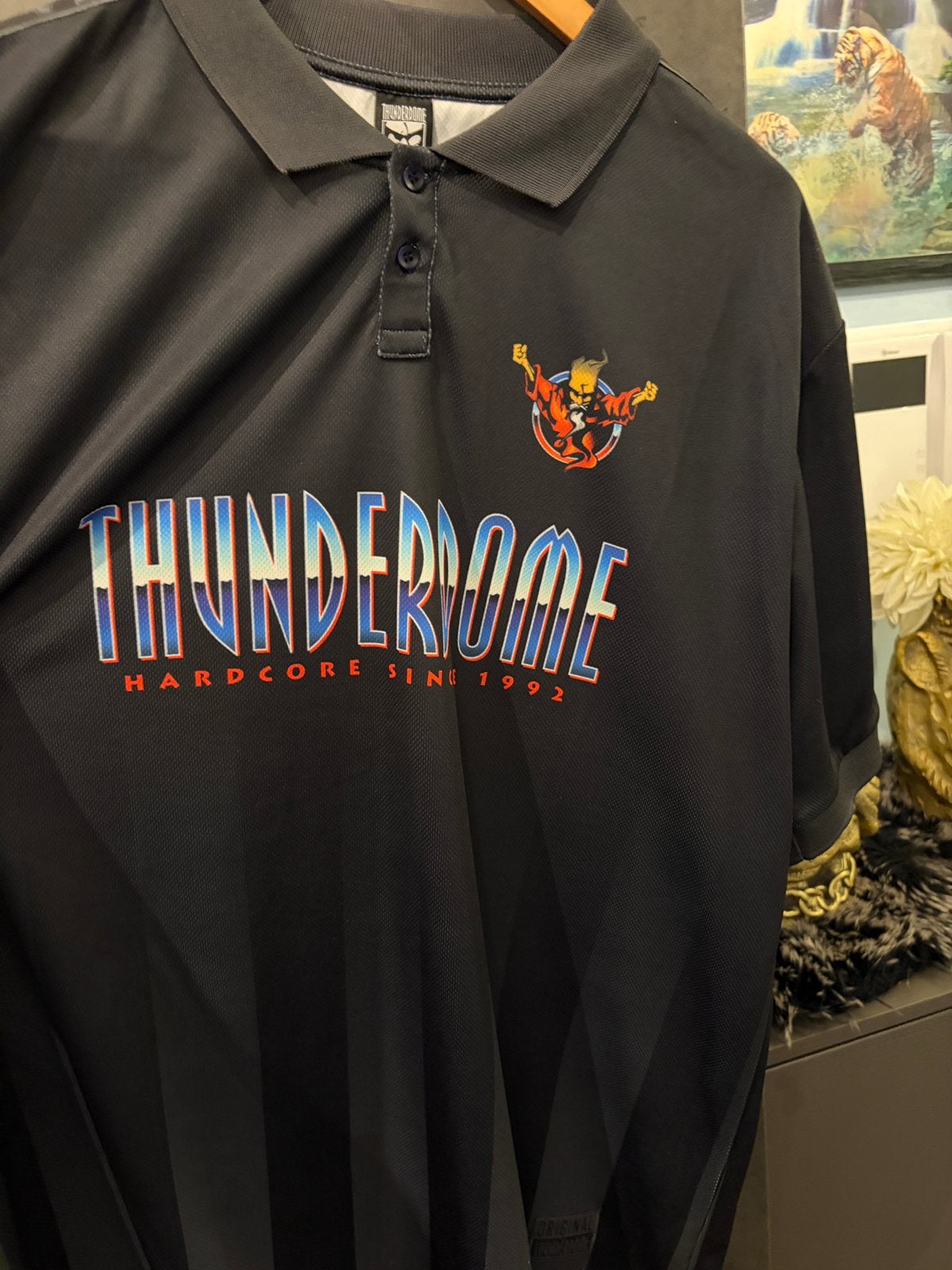 Te koop Thunderdome voetbalshirt maat xxl, Blauw, Overige maten, Ophalen of Verzenden, Zo goed als nieuw