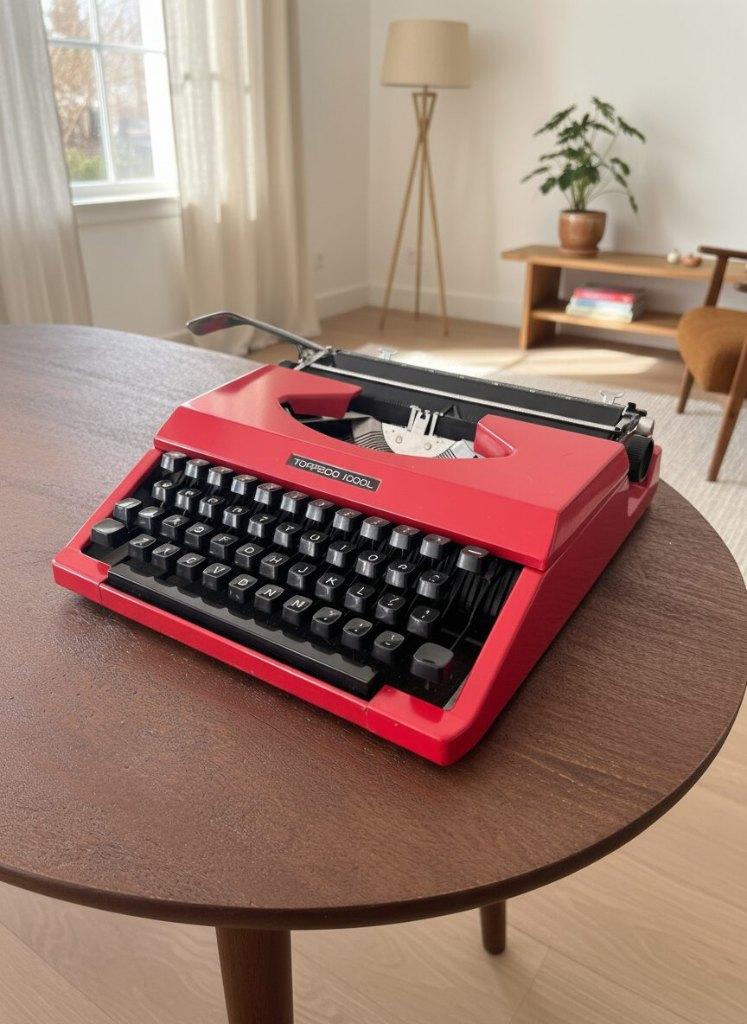 Typemachine Rood – Torpedo Idool 70’s, Ophalen of Verzenden