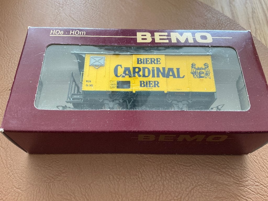 Bemo goederenwagon Bier Cardinal, Overige merken, Gelijkstroom, Ophalen of Verzenden, Nieuw