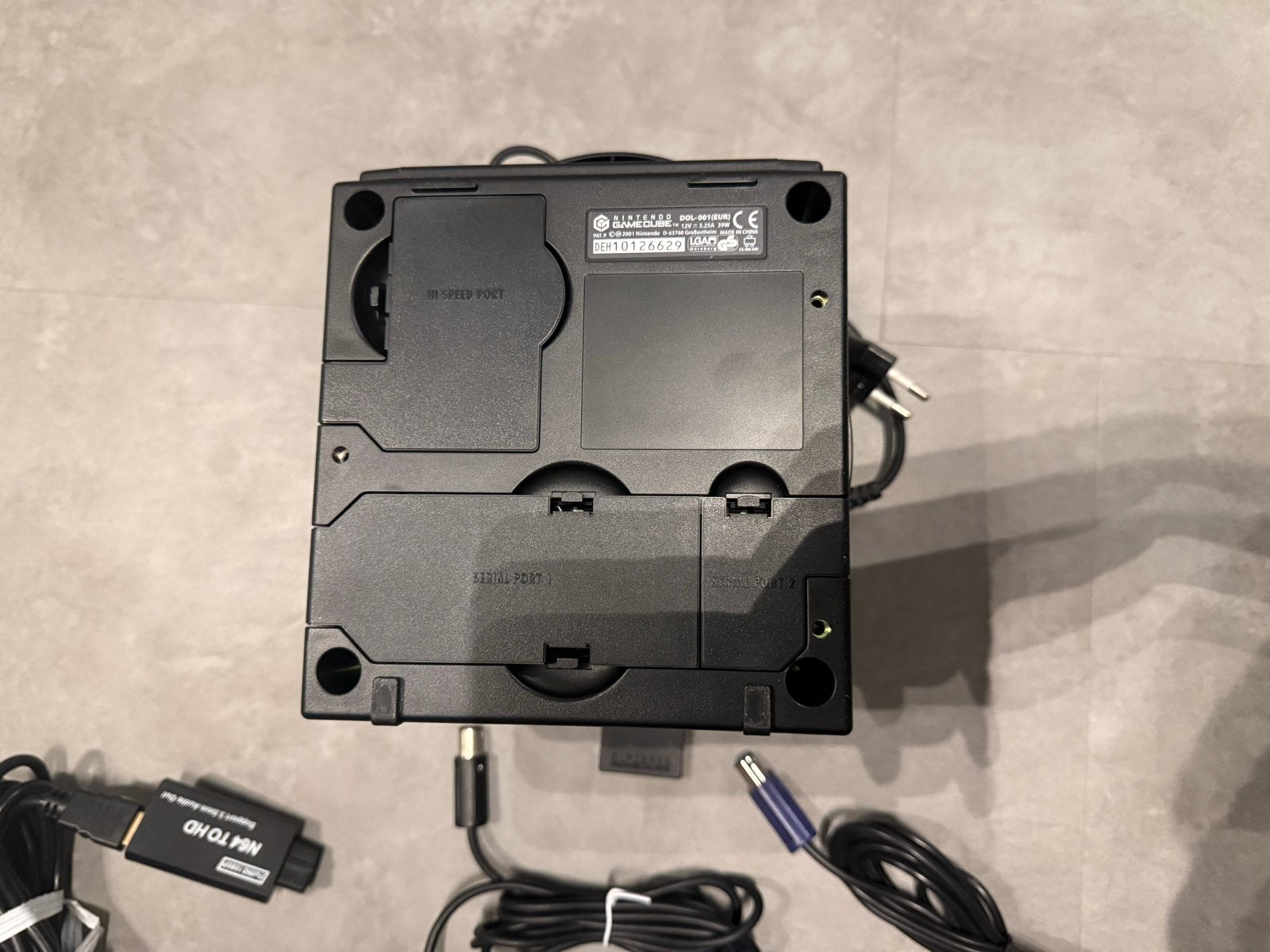 Nintendo GameCube met 2 controllers en HDMI-adapter, Spelcomputers en Games, Gebruikt, Zwart, Met 2 controllers, Ophalen of Verzenden