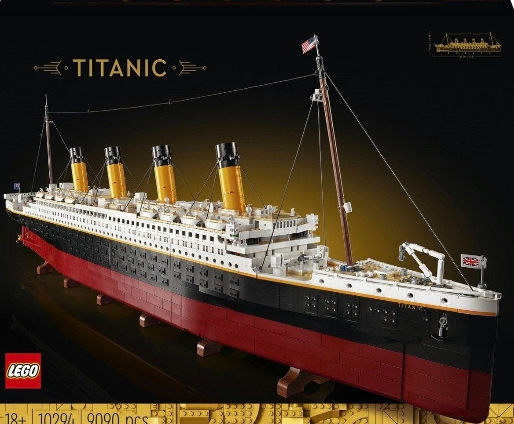 Nieuw in doos: LEGO Titanic met omdoos