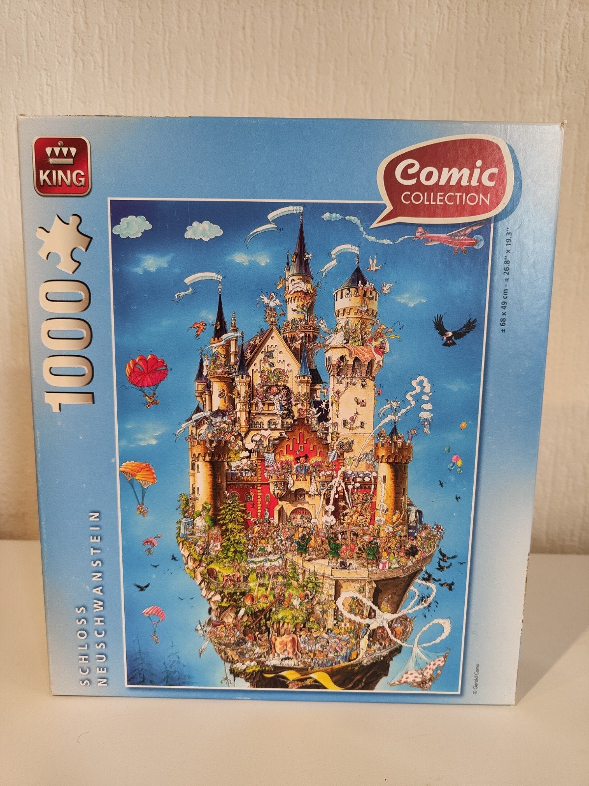 King Comic Collection 1000 stukjes - Schloss Neuschwanstein, Ophalen of Verzenden, 500 t/m 1500 stukjes, Gebruikt, Legpuzzel