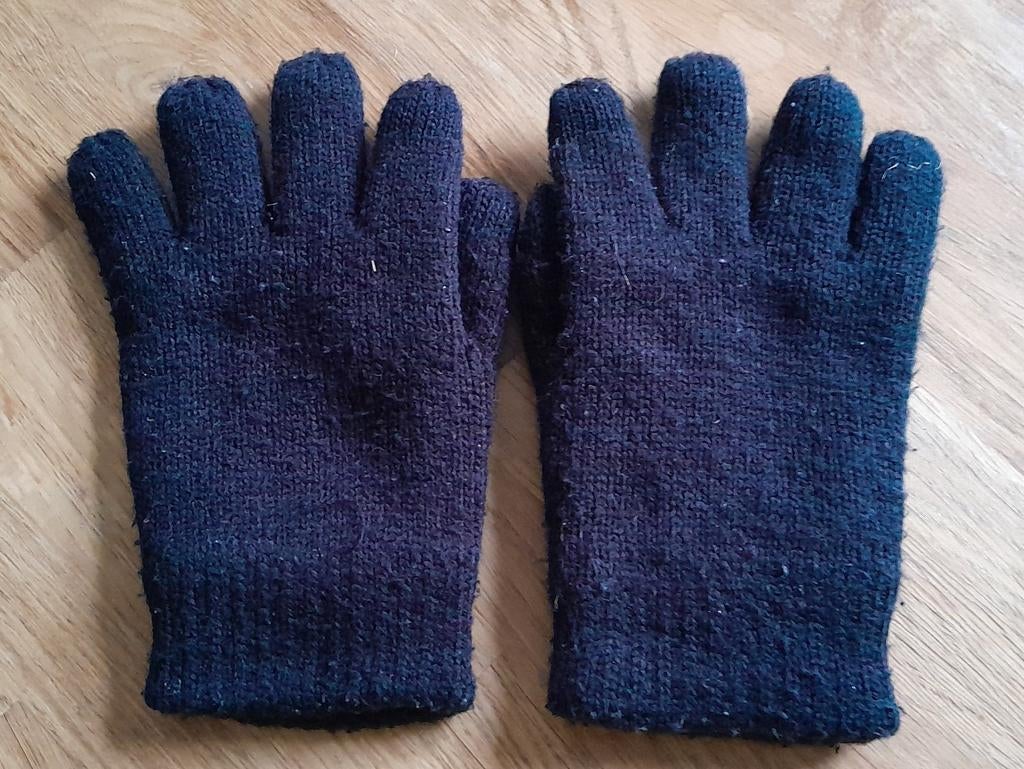 Handschoenen ~ zwart ~ maat 110 / 116, Ophalen of Verzenden, Zo goed als nieuw, Hema, Jongen of Meisje