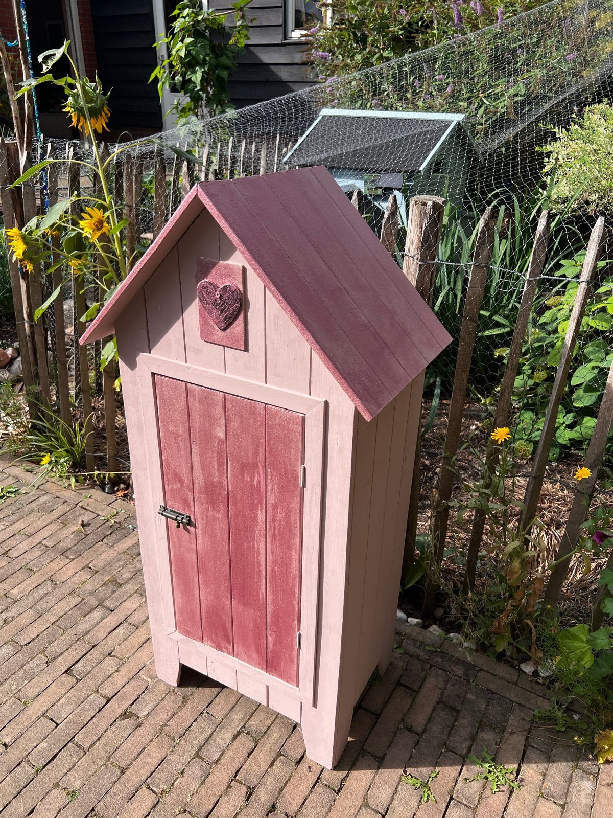 Leuk roze houten glitter kastje 120x60x40cm, Ophalen, Gebruikt