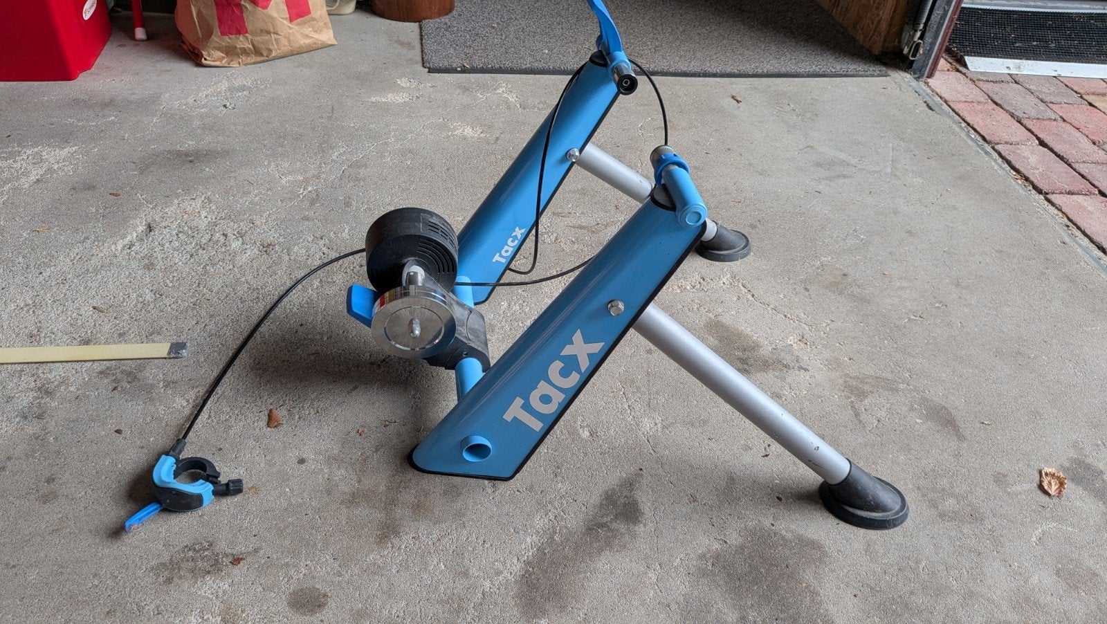 Tacx Fietstrainer / Wheel-on Wielertrainer (+stuurbediening), Ophalen, Zo goed als nieuw, Overige typen