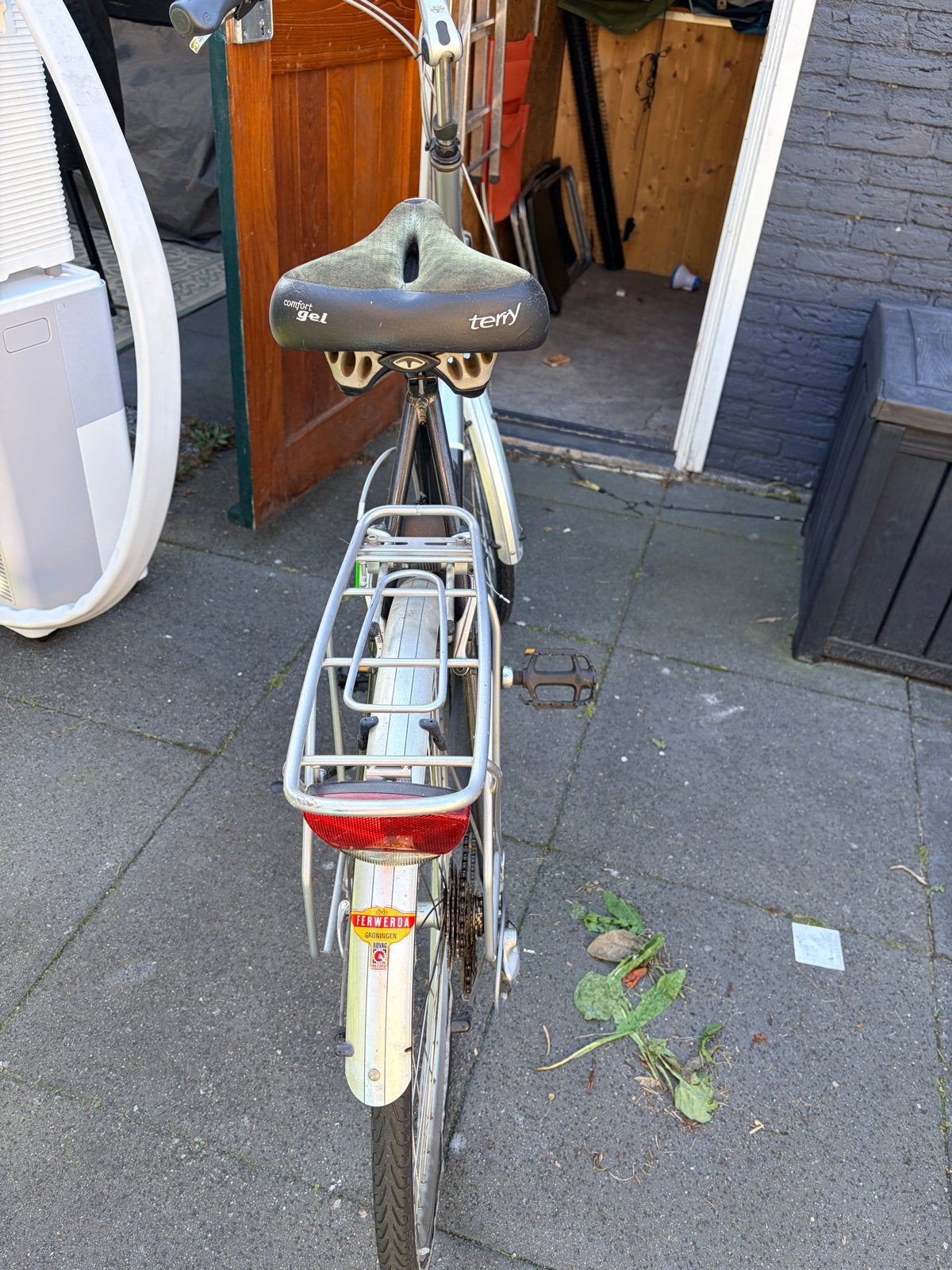 Batavus damesfiets met versnellingen en bagagedrager, Fietsen en Brommers, Ophalen, Velgrem, Versnellingen, Batavus