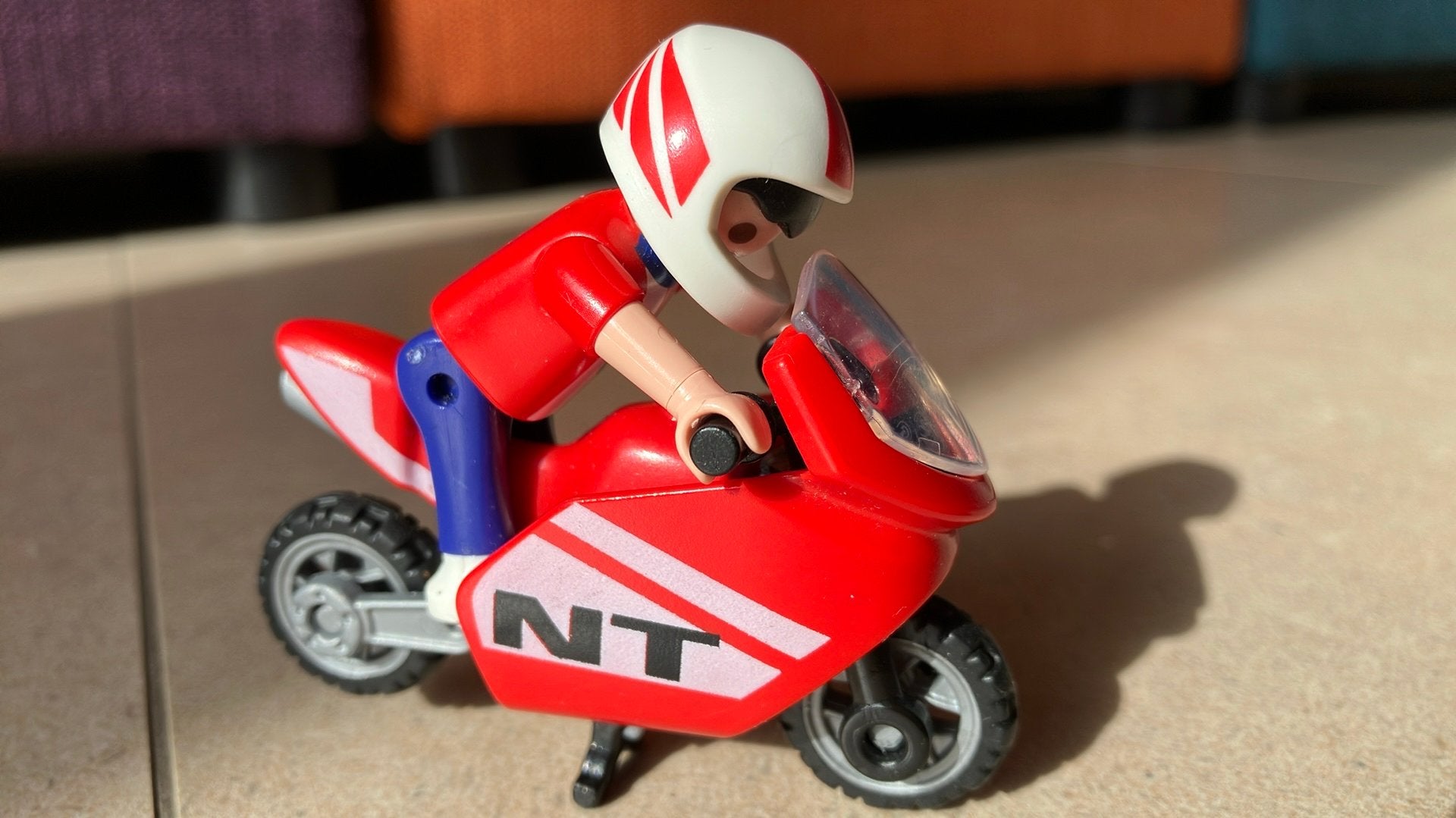 Playmobil motorrijder, Ophalen of Verzenden, Zo goed als nieuw