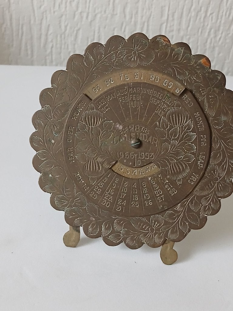 Koperen Eeuwigdurende Kalender, Ophalen of Verzenden