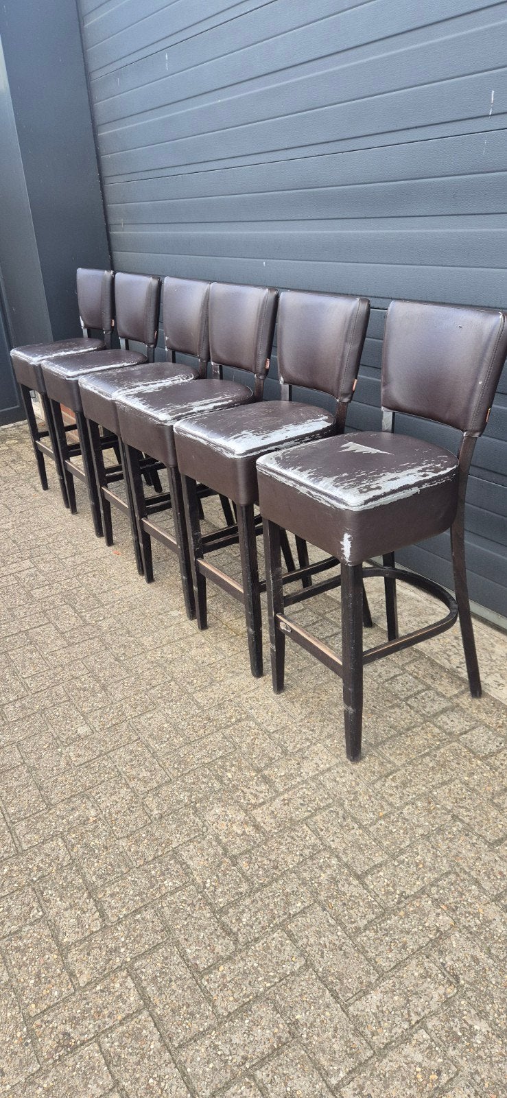 barkrukken 6 stuks, Ophalen, Gebruikt, Geen, Vijf, Zes of meer stoelen