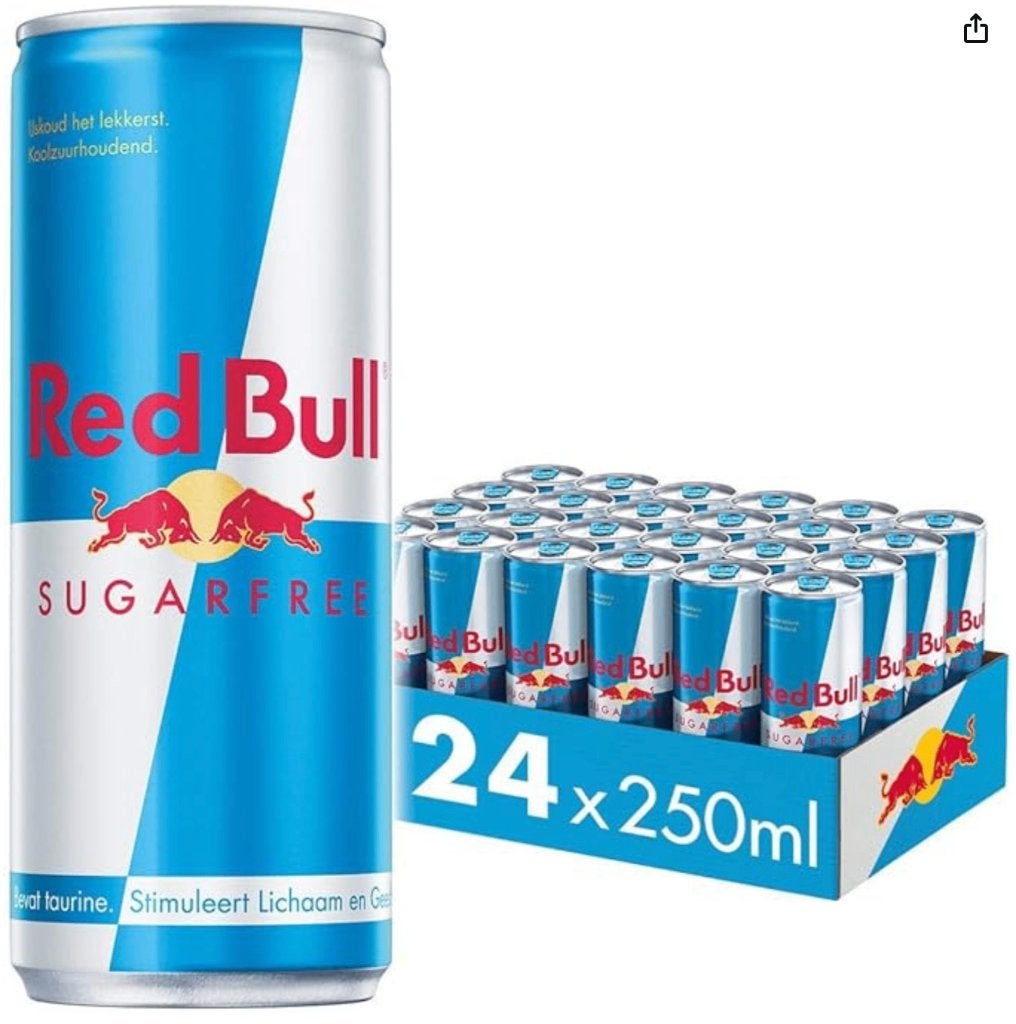24 blikjes Red Bull energiedrank - Energy Drink Sugarfree, Verzenden