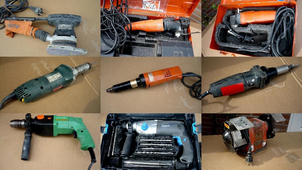 KOOPJE prof.machines Rupes Fein Metabo Milwaukee Hitachi, Ophalen, Zo goed als nieuw