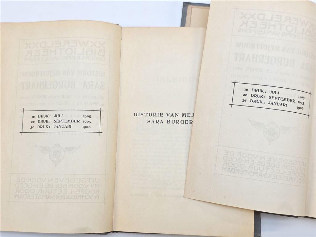 Sara Burgerhart — Wolff & Deken 2 Delen 1906, Boeken, Ophalen of Verzenden, Gelezen